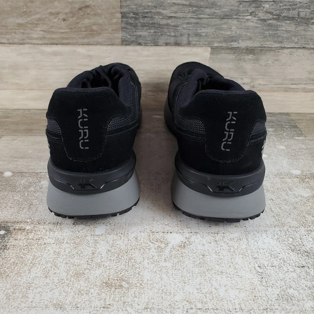 KURU Apogee‎ Shoes Sz 12 Jet Black Storm Gray Mesh Lace